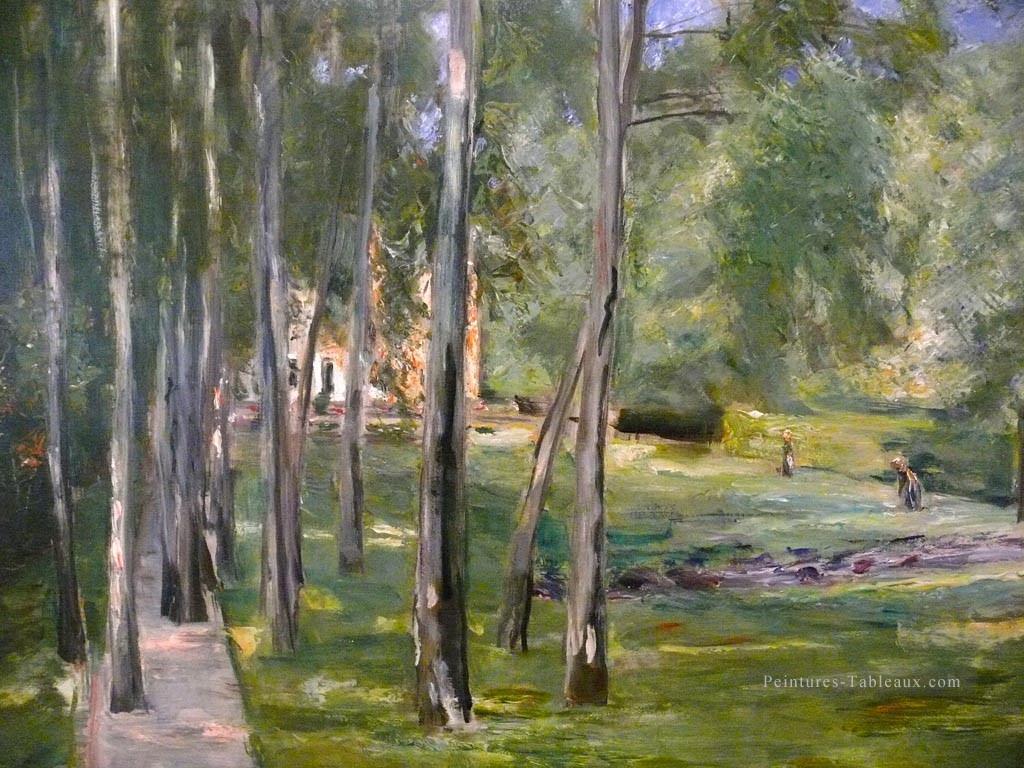 bouleau poussent Max Liebermann impressionnisme allemand Peintures à l'huile